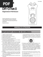 Manuale Tascam DR-07 MK II