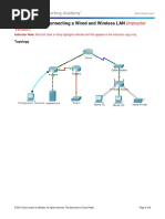 4.2.4.5 Packet Tracer - Connecting A Wired and Wireless LAN Instructions IG