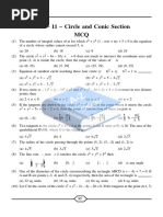 Circle and Conic Section