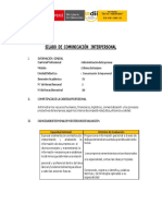 IV SEM CONTABILIDAD 1 Silabo Comunicación Interpersonal