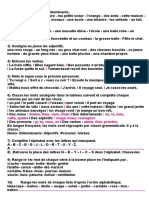 Français2011 - 2012 4AP Exercices de Base