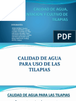 Calidad de Agua, Alimentación y Cultivo de