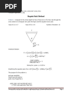 Regula Falsi Method: Problem 1