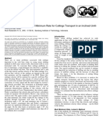 Equation For Estimating Mud Minimum Rate For Cuttings Transport in An Inclined-Until