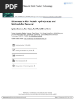 Bitterness in Fish Protein Hydrolysates and Methods For Removal