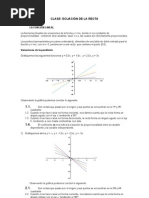 Clase Ecuacion de La Recta