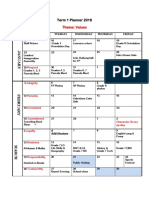 New Term 1 Planner - 2018