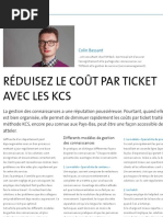 Réduisez Le Coût Par Ticket Avec Les KCS