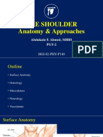 The Shoulder Anatomy & Approaches: Abdulaziz F. Ahmed, MBBS PGY-2