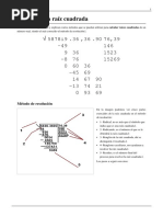 Cálculo de La Raíz Cuadrada 2