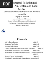 Environmental Pollution and Waste: Air, Water, and Land Media