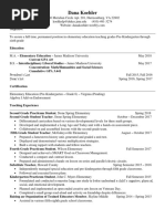 Dana Koehler Resume