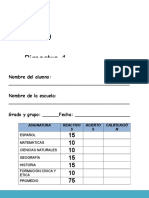 4to Grado - Bimestre 4-Examen