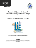 Planeacion y Evaluacion Institucional PDF