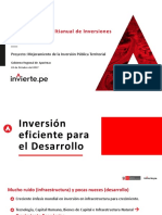 Programación Multianual de Inversiones PMI PDF