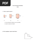 Ficha de Avaliacao Mat6 Volumes