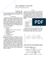 Pa Audio Amplifier Lab Report