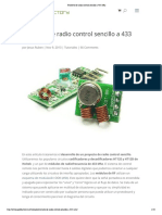 Proyecto de Radio Control Sencillo A 433 MHZ