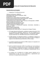 Características Del Consejo Nacional de Educación