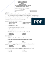 Third Periodical Test Grade 7 (English)