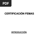 Certificación Femas