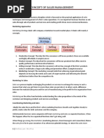 Concept of Sales Management