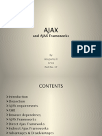 And AJAX Frameworks: by Anupama V S7 Cs Roll No. 17