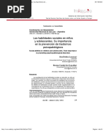 Las Habilidades Sociales en Niños y Adolescentes. Su Importancia En...