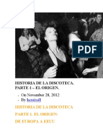 Historia de La Discoteca