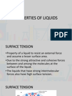 Properties of Liquids