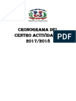 Cronograma de Actividades 2017-2018