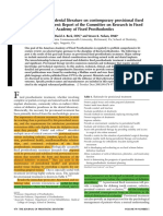 A Review of Selected Dental Literature On Contemporary Provisional FPD S Treatment - Report of The Commmitee On Research in FPD S of The Academy of Fixed Prosthodontics