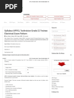 UPPCL Technician Grade 2 Trainee Electrical Syllabus PDF