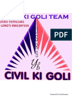 Steel Formula Chart (CIVIL Ki Goli) PDF