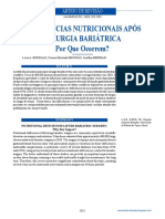 Deficiências Nutricionais Após Cirurg - Bariátrica PDF