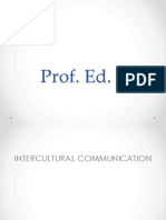 Prof Ed-3 Intercultural Communication