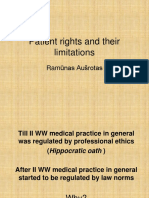 Patient Rights and Their Limitations - 2013