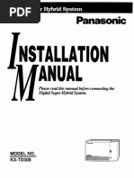 Panasonic KX-TD 308 Installation & Maintenence