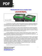 Mantenimiento Equipo Laser