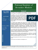 National Institute of Securities Markets: Newsletter