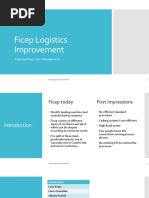 Ficep Logistics Improvement