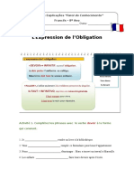 L'Expression de L'obligation