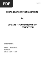 Dpe 101 Final Exam Answers - Buaya Jeferson