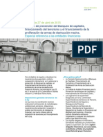 2015 - PA - Capsula Informativa - Ley 23-Prevención de Blanqueo de Capital - Ent - Finan