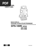 Manuel Du Topcon GTS100