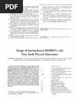 Dennard - Design of Ion-Implanted MOSFETs With Very Small Physical Dimensions (IEEE 1974)