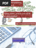 Sesiones 1 y 2 - Costo, Valor, Precio y El Rol de La Contabilidad