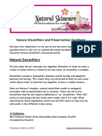 Natural Emulsifiers and Preservative Factsheet FINAL