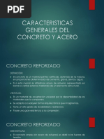 Caracteristicas Acero y Concreto