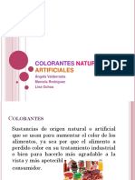 Colorantes Naturales y Artificiales